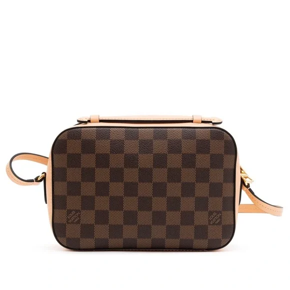 Louis Vuitton Brown Damier Ebene Canvas and Pink Leather Santa Monica Bag - Picture 16 of 16